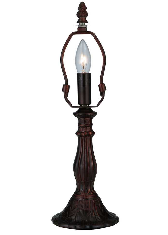 Meyda Tiffany - 10630 - One Light Table Base - Mini Lily - Mahogany Bronze