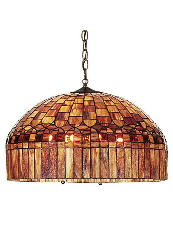 Meyda Tiffany - 111695 - Six Light Pendant - Tiffany Candice - Mahogany Bronze