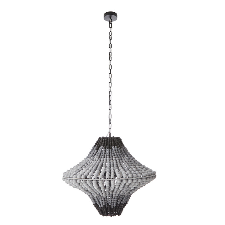 Arteriors - 85028 - Three Light Chandelier - Paradisa - Black and Gray Ombre