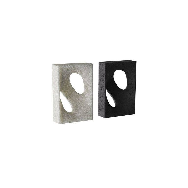 Arteriors - ASC10 - Bookends Set of 2 - Bondi - Charcoal