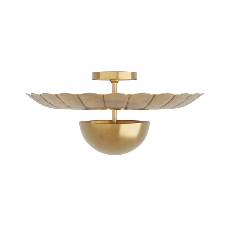 Arteriors - DFI01 - Two Light Flush Mount - Teresa - Antique Brass