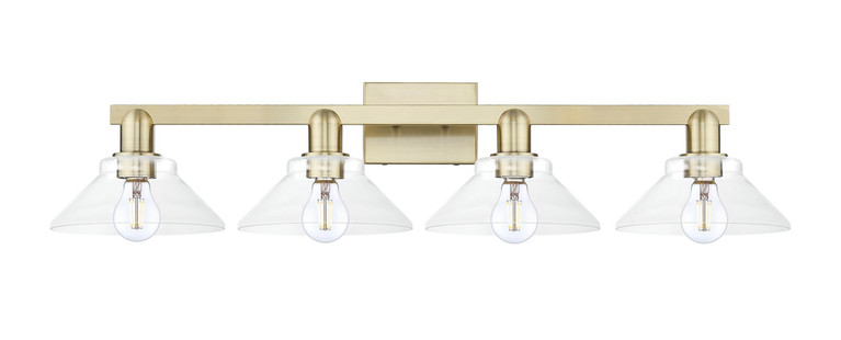 Innovations - 716-4W-AB-G132 - Four Light Bath Vanity - Arcadia - Antique Brass