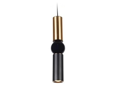 Avenue Lighting - HF1091-BB-BK - LED Pendant - Cicada - Brushed Brass And Black