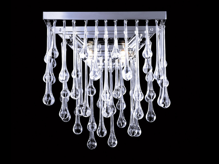 Avenue Lighting - HF1801-PN - LED Wall Sconce - Hollywood Blvd. - Polish Nickel / Clear Glass Tear Drops