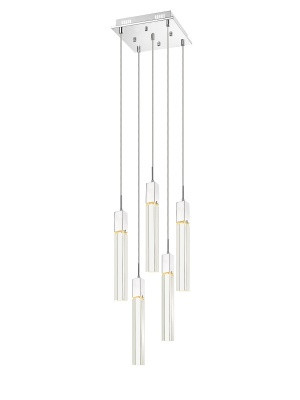 Avenue Lighting - HF1900-5-GL-CH-C - LED Pendant - The Original Glacier - Polished Chrome