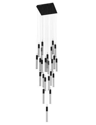 Avenue Lighting - HF1904-25-GL-BK-SNW - LED Pendant - The Original Glacier - Black