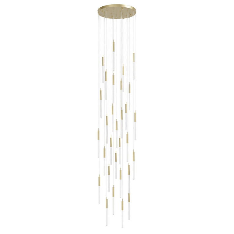 Avenue Lighting - HF2031-SNW-BB - LED Pendant - Main St. - Brushed Brass