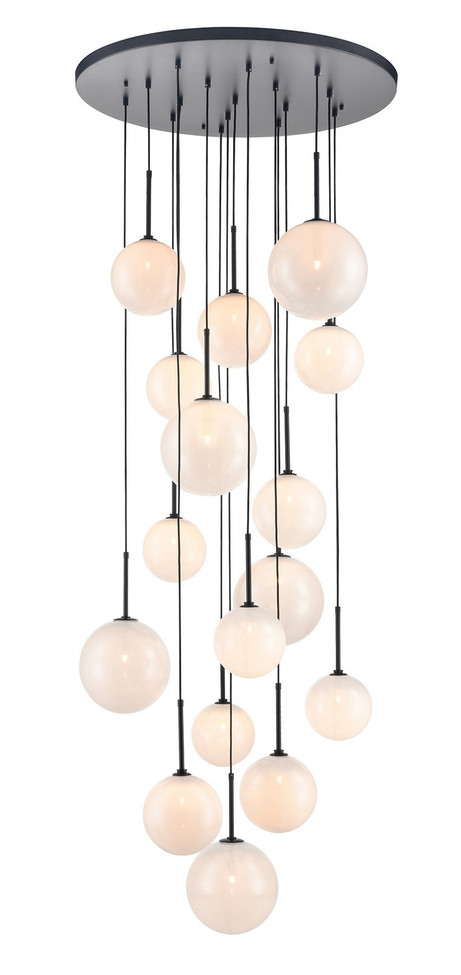 Avenue Lighting - HF4266-BK-WHT - LED Pendant - Delilah - Black