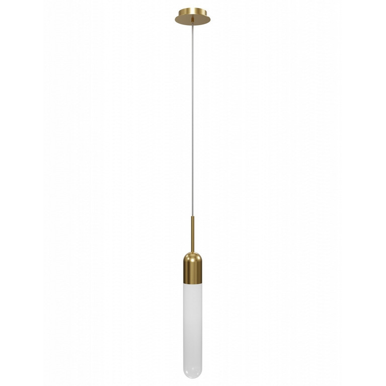 Avenue Lighting - HF7400-AB - One Light Pendant - Tribeca - Aged Brass