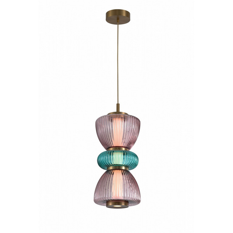 Avenue Lighting - HF8970-PGP - LED Pendant - Rosewood - Aged Brass