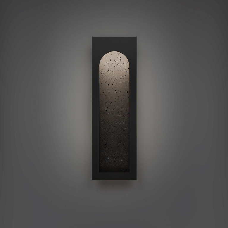 Modern Forms - WSW246624-BV/BK - LED Outdoor Wall Sconce - Cadey - Basalt Stone/Black