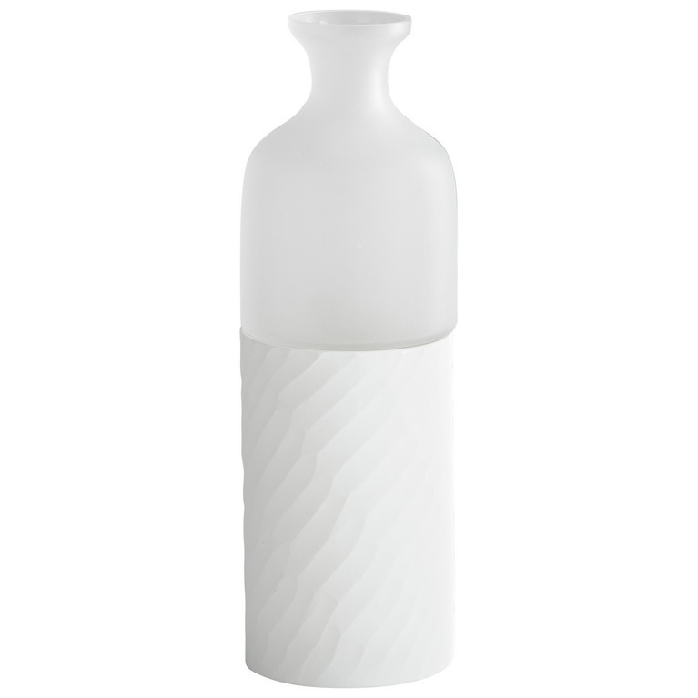 Cyan - 07368 - Vase - Sereno - Clear And White