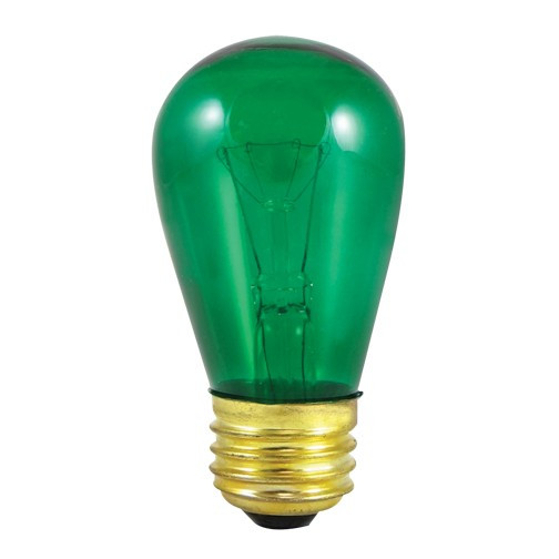 Bulbrite - 701411 - Light Bulb - Indicator - Transparent Green