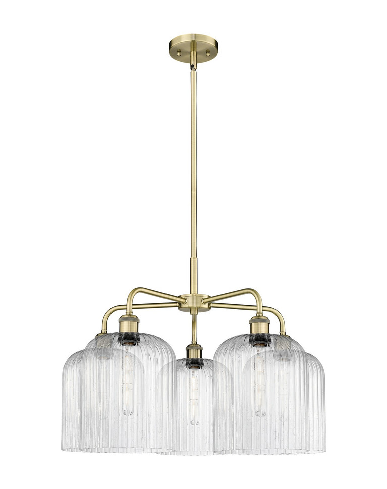 Innovations - 516-5CR-AB-G559-8SDY - Five Light Chandelier - Ballston - Antique Brass