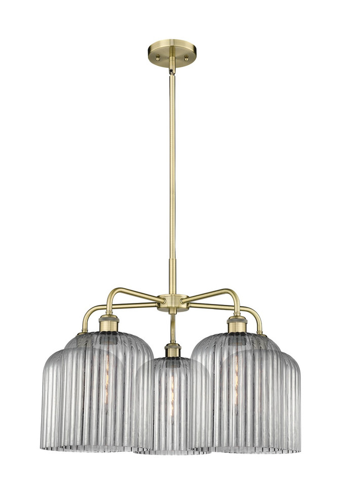 Innovations - 516-5CR-AB-G559-8SM - Five Light Chandelier - Ballston - Antique Brass
