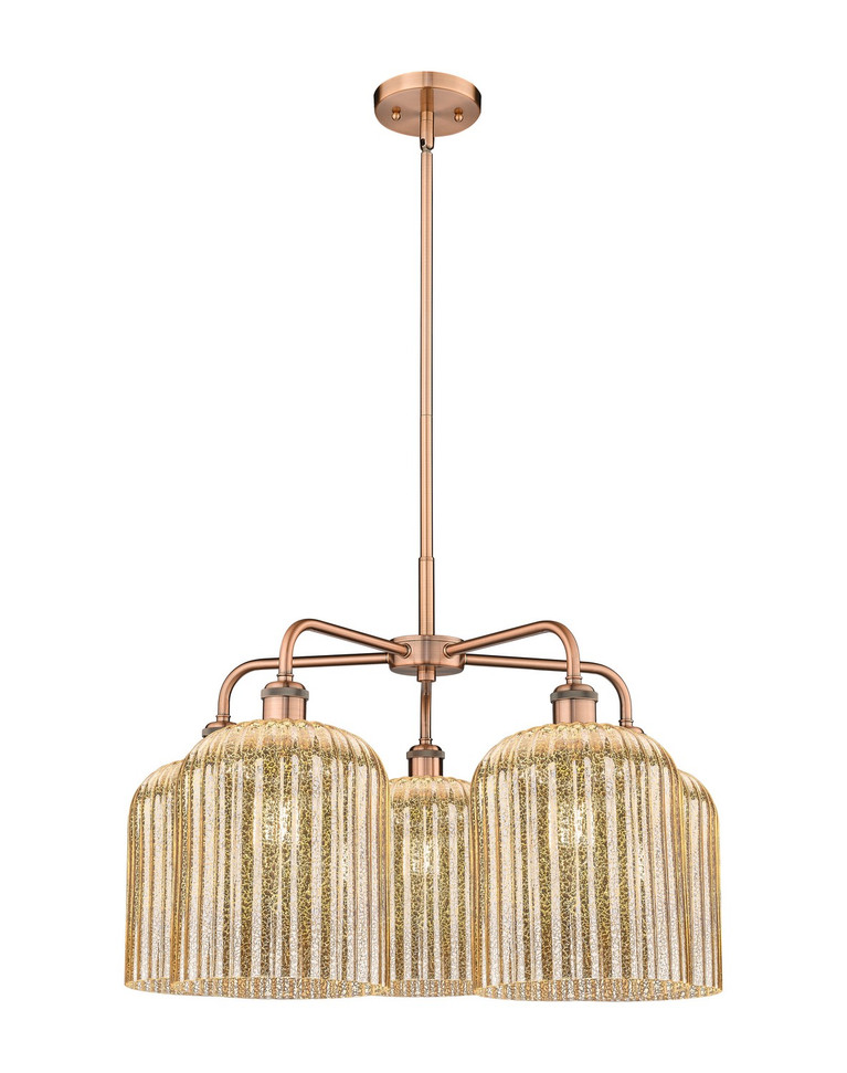 Innovations - 516-5CR-AC-G559-8ME - Five Light Chandelier - Ballston - Antique Copper