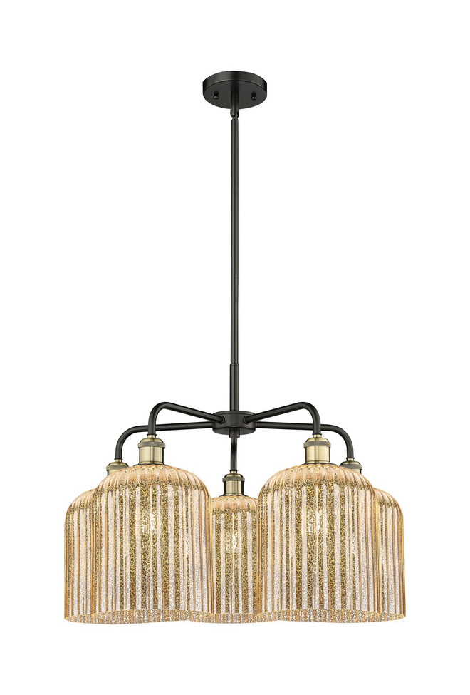 Innovations - 516-5CR-BAB-G559-8ME - Five Light Chandelier - Ballston - Black Antique Brass