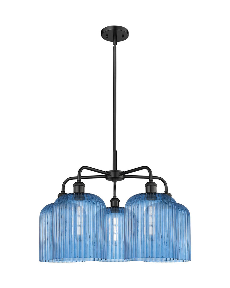 Innovations - 516-5CR-BK-G559-8BL - Five Light Chandelier - Ballston - Matte Black