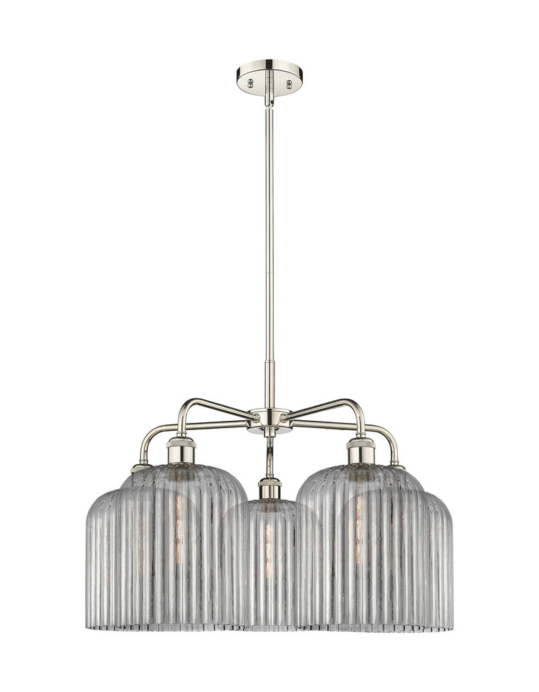 Innovations - 516-5CR-PN-G559-8SM - Five Light Chandelier - Ballston - Polished Nickel