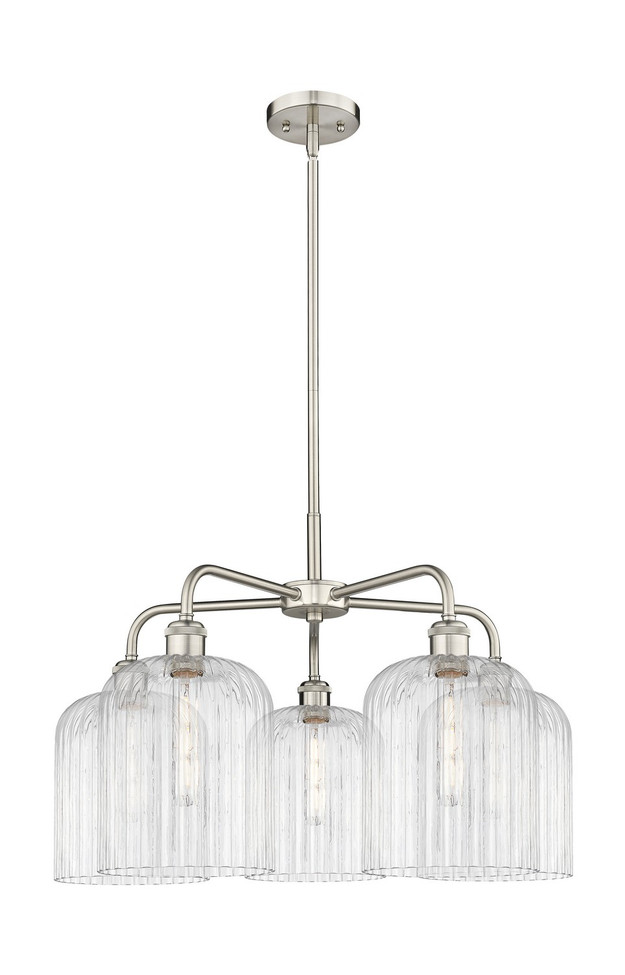 Innovations - 516-5CR-SN-G559-8CL - Five Light Chandelier - Ballston - Satin Nickel
