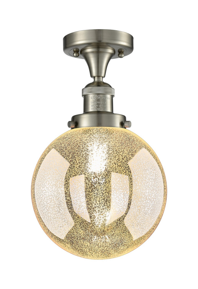 Innovations - 517-1CH-SN-G208-8 - One Light Semi-Flush Mount - Franklin Restoration - Brushed Satin Nickel
