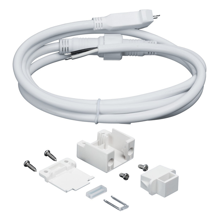 American Lighting - 12VAC-H3-CONKIT - 5Ft Conkit  Bare Wire With End Cap - Hybrid - White