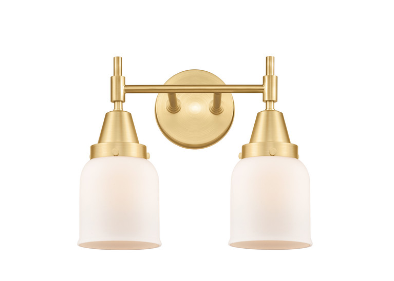 manufacturer_finish:Satin Gold|manufacturer_glass:Cased Matte White Small Bell|light_output:220.00lm|color_temperature:2200K|cri:99