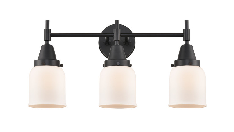 manufacturer_finish:Matte Black|manufacturer_glass:Cased Matte White Small Bell|light_output:600.00lm|color_temperature:2700K|cri:90