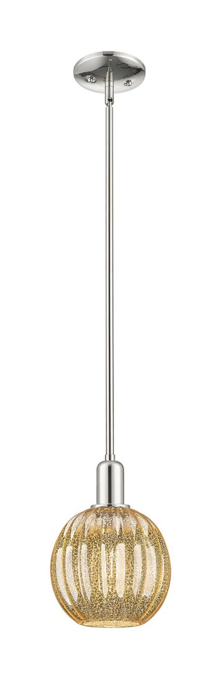 Innovations - 716-1S-PN-G458-7ME - One Light Mini Pendant - Arcadia - Polished Nickel