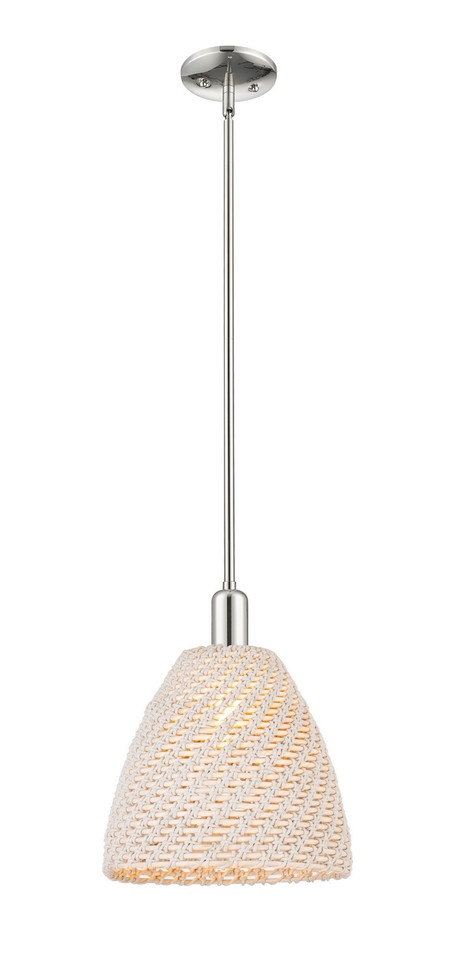 Innovations - 716-1S-PN-NBD-12-NAT - One Light Mini Pendant - Arcadia - Polished Nickel