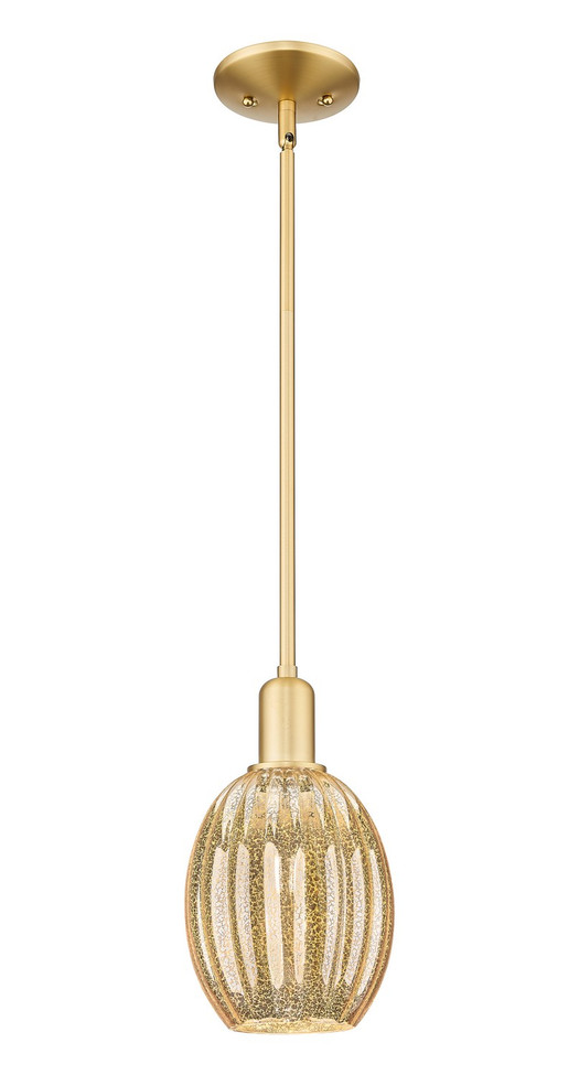 Innovations - 716-1S-SG-G459-6ME - One Light Mini Pendant - Arcadia - Satin Gold