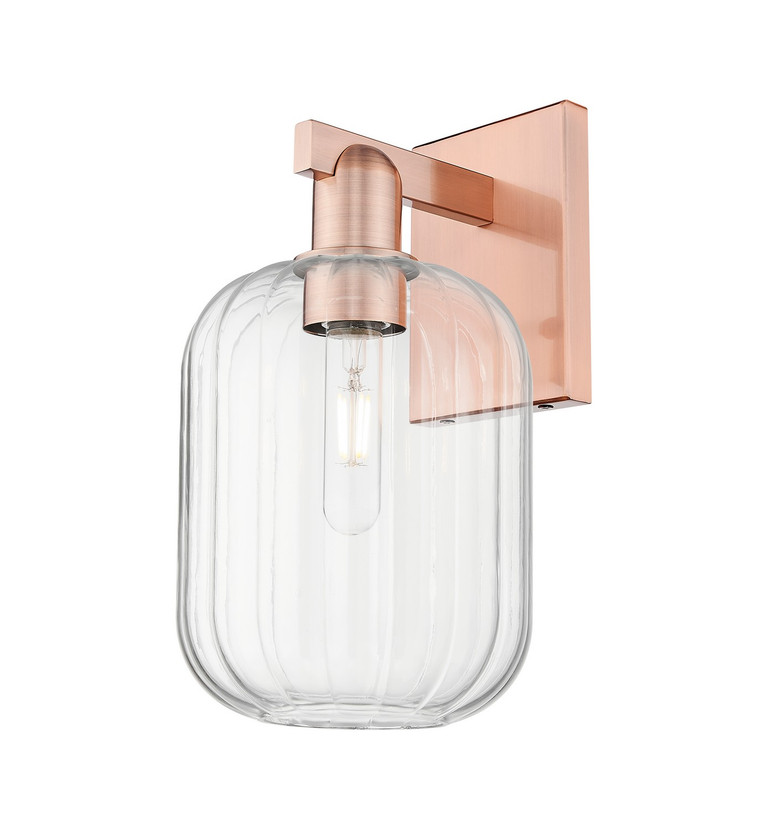 Innovations - 716-1W-AC-G460-7CL - One Light Wall Sconce - Arcadia - Antique Copper