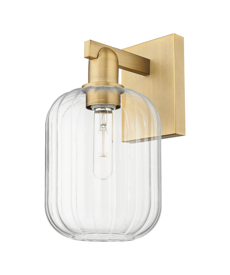 Innovations - 716-1W-BB-G460-7CL - One Light Wall Sconce - Arcadia - Brushed Brass