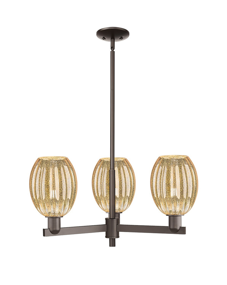 Innovations - 716-3CR-OB-G459-6ME - Three Light Pendant - Arcadia - Oil Rubbed Bronze