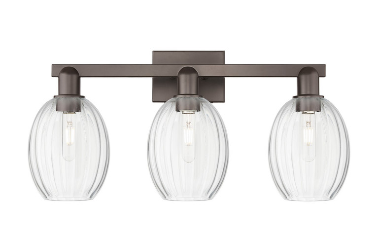 Innovations - 716-3W-OB-G459-6CL - Three Light Bath Vanity - Arcadia - Oil Rubbed Bronze