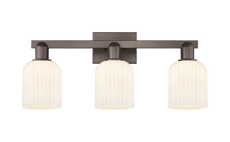 Innovations - 716-3W-OB-G559-5GWH - Three Light Bath Vanity - Arcadia - Oil Rubbed Bronze