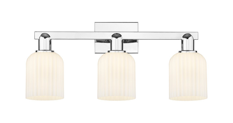 Innovations - 716-3W-PC-G559-5GWH - Three Light Bath Vanity - Arcadia - Polished Chrome