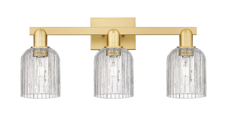 Innovations - 716-3W-SG-G559-5CL - Three Light Bath Vanity - Arcadia - Satin Gold
