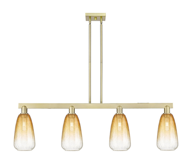 Innovations - 716-4I-AB-G480-6AM - Four Light Island Pendant - Arcadia - Antique Brass