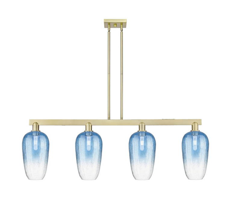 Innovations - 716-4I-AB-G484-7SB - Four Light Island Pendant - Arcadia - Antique Brass