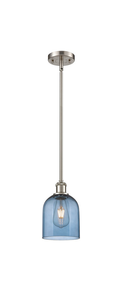 manufacturer_finish:Brushed Satin Nickel|manufacturer_glass:Blue|light_output:220.00lm|color_temperature:2200K|cri:99