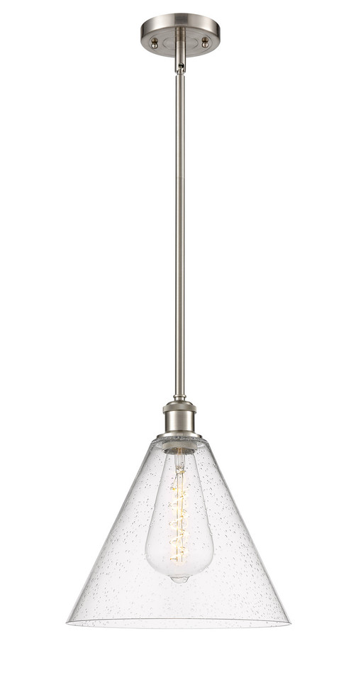 manufacturer_finish:Brushed Satin Nickel|manufacturer_glass:Seedy Berkshire 12|light_output:220.00lm|color_temperature:2200K|cri:99