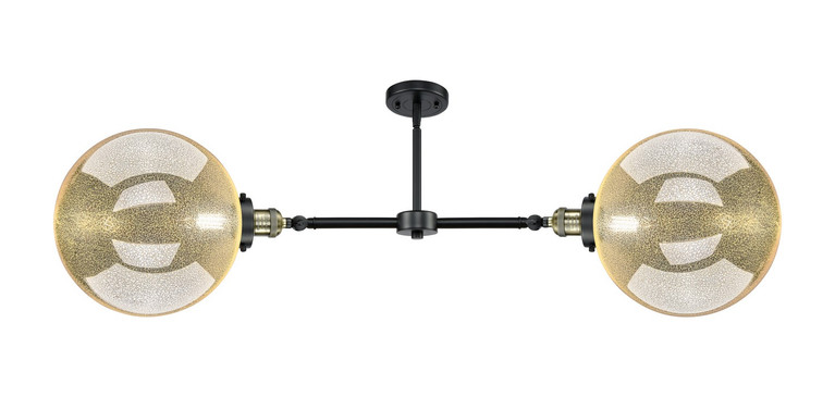 Innovations - 209-BAB-G208-12 - Two Light Island Pendant - Franklin Restoration - Black Antique Brass