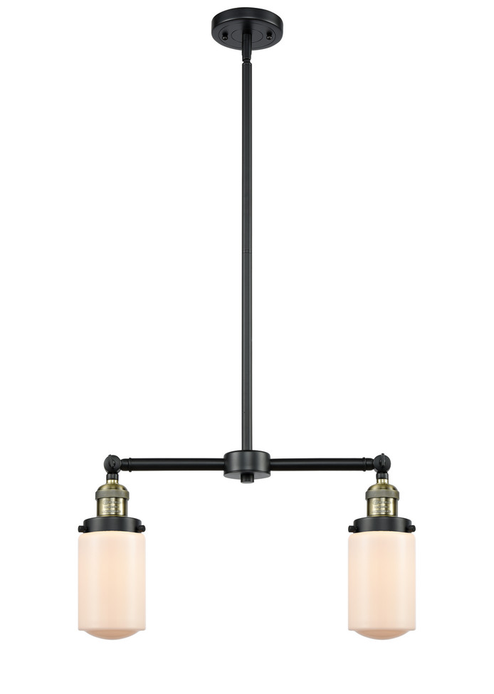 Innovations - 209-BAB-G311 - Two Light Island Pendant - Franklin Restoration - Black Antique Brass
