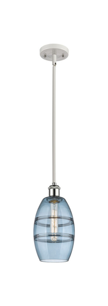 Innovations - 516-1S-WPC-G557-6BL - One Light Mini Pendant - Ballston - White Polished Chrome