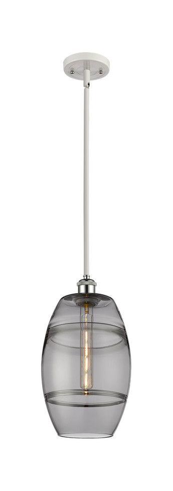 Innovations - 516-1S-WPC-G557-8SM - One Light Mini Pendant - Ballston - White Polished Chrome