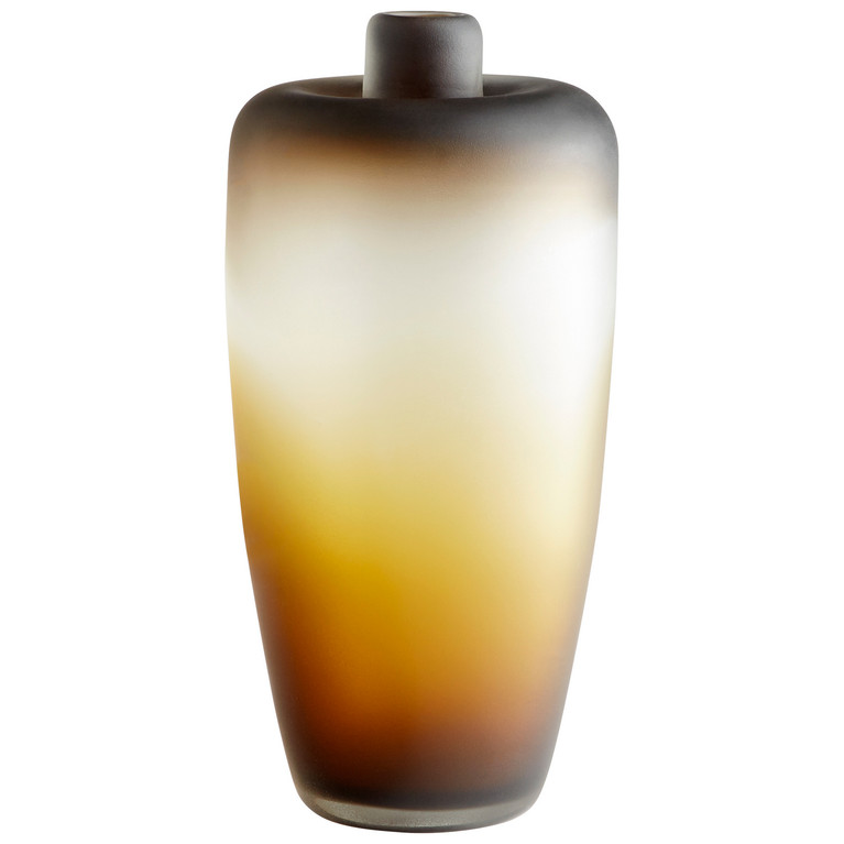 Cyan - 10857 - Vase - Amber Swirl