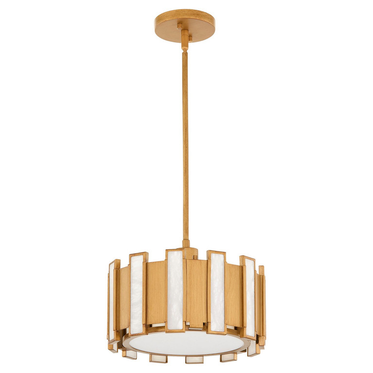 Cyan - 11949 - One Light Pendant - Volterra - Aged Brass