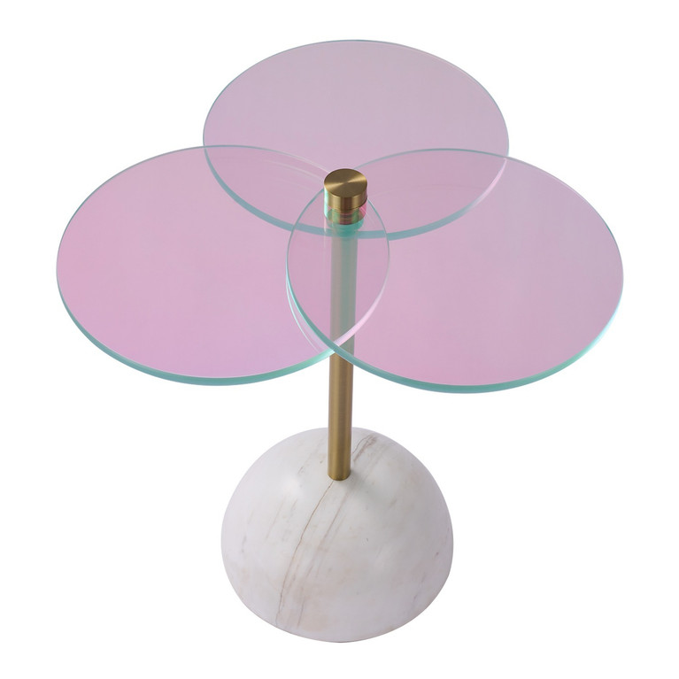 Kalco - 800604 - Table - Petali - Natural Brass