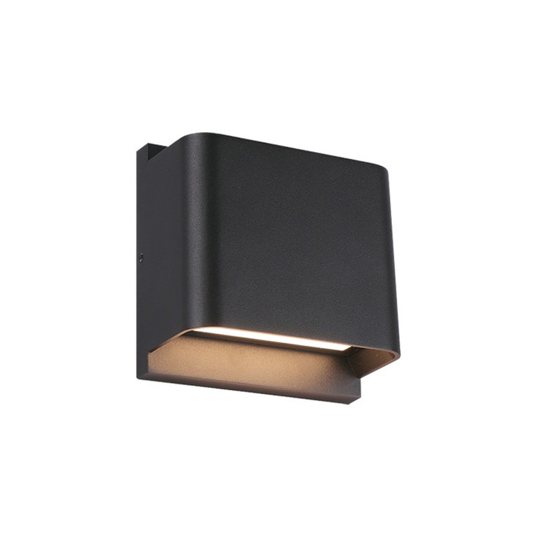 Matteo Lighting - E21605MB - LED Outdoor Lantern - Notch - Matte Black